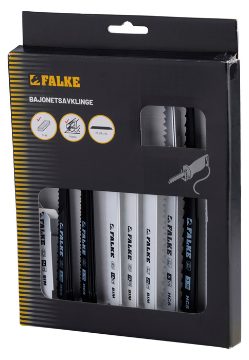 Falke bajonettsagblader 21 deler